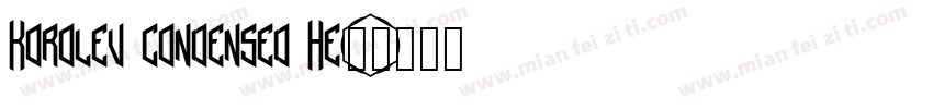 Korolev condensed He字体转换